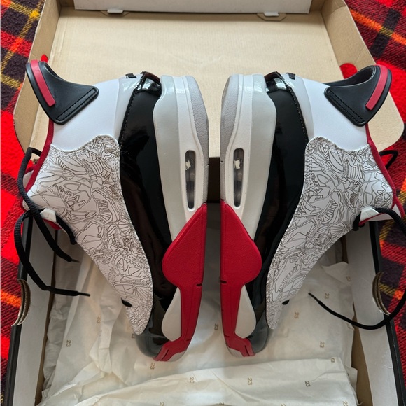 Nike Air Jordan Dub Zero Varsity Red/Black/White Shoes 311046-160 Mens Size 12. - Picture 7 of 15